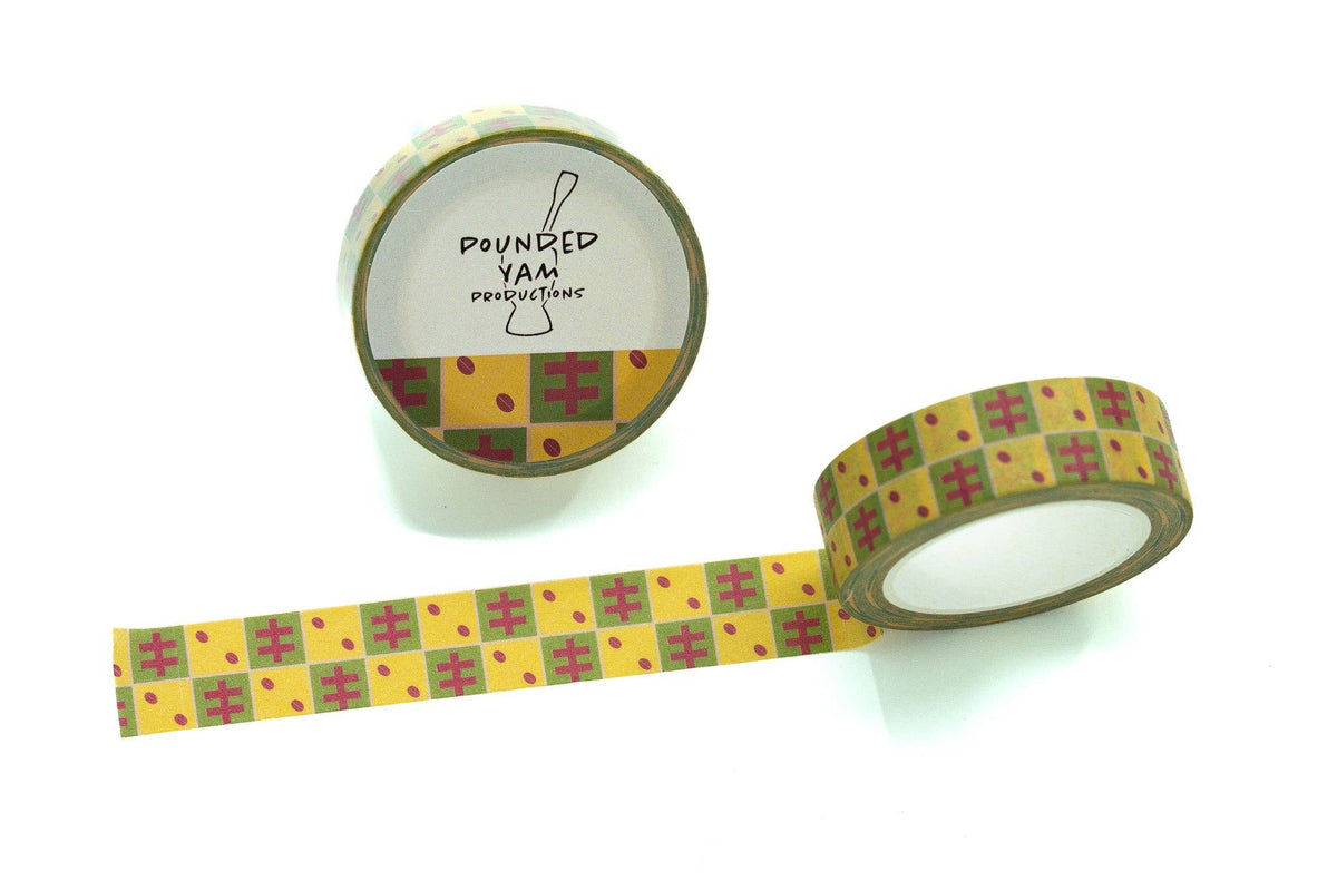 African Print Washi Tape - Cowries (Ankara)