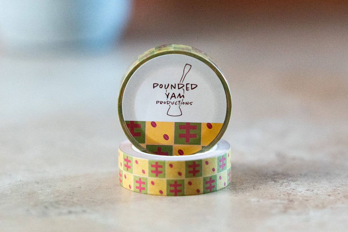 African Print Washi Tape - Cowries (Ankara)