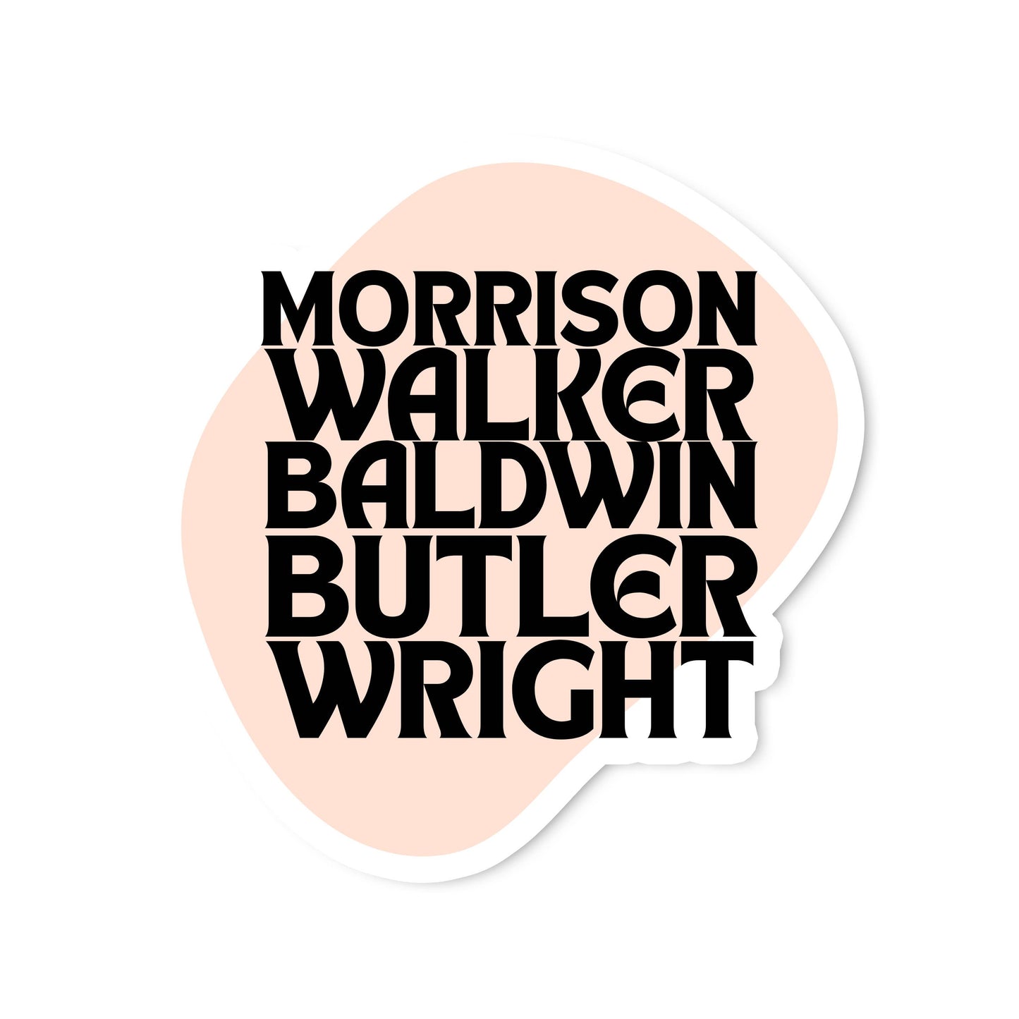 The Literary Greats Vinyl Sticker