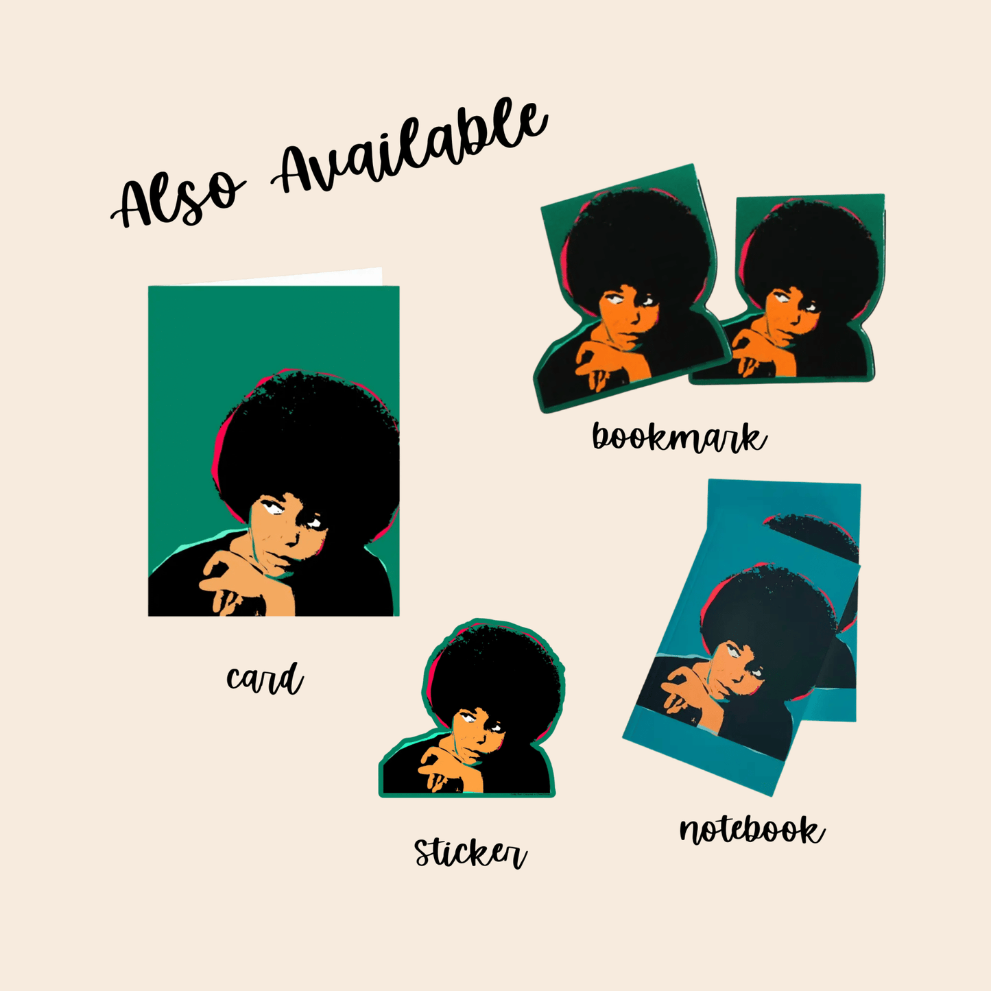 Angela Davis Magnetic | Page Marker Bookmarks - Tuma's Books