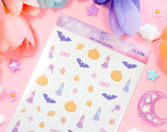 Boo Bash Clear Deco Sticker Sheet - 54622361 - Tuma's Books