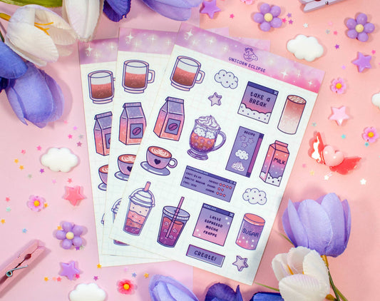 Coffee Shop Sticker Sheet - 70452011 - Tuma's Books