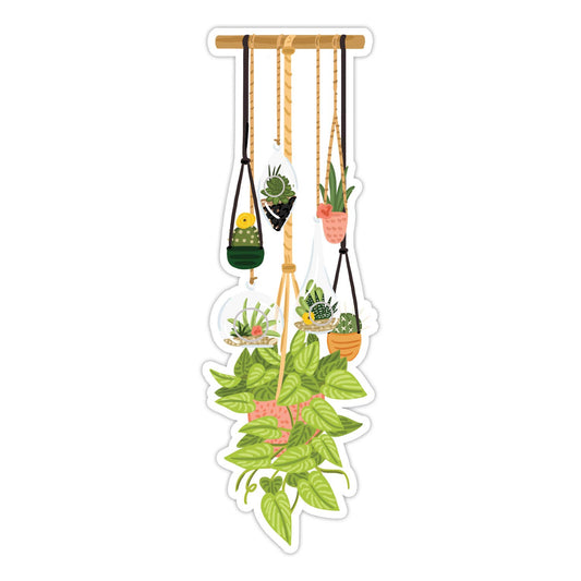 Hanging Plants Die Cut Bookmark - BMAS015 - Tuma's Books