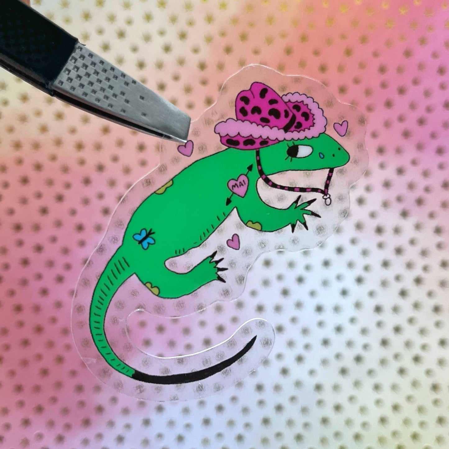 Lagartijo Cowboy Sticker - S28 - Tuma's Books