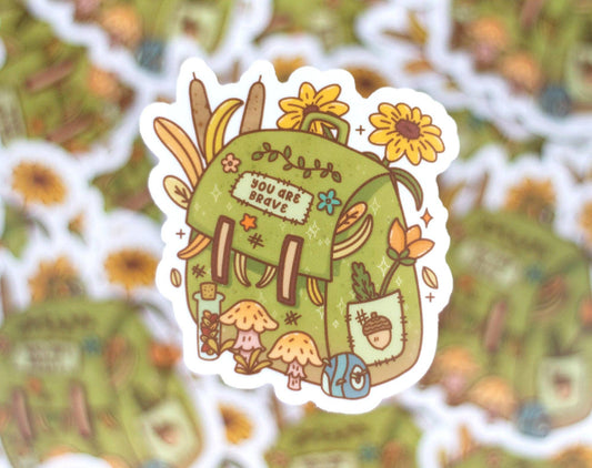Nature Backpack Clear Sticker - Unicorn Eclipse - Tuma's Books