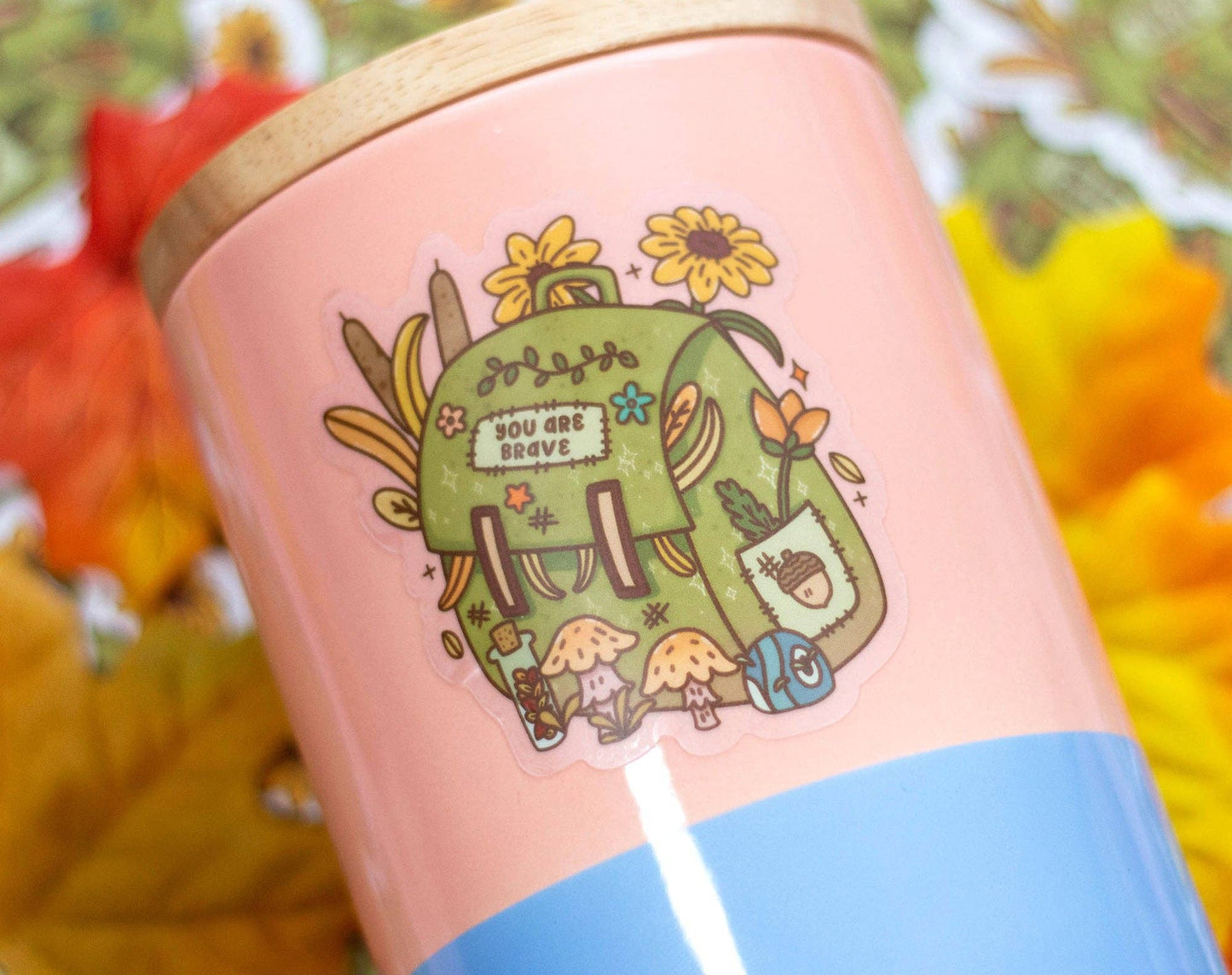 Nature Backpack Clear Sticker - Unicorn Eclipse - Tuma's Books