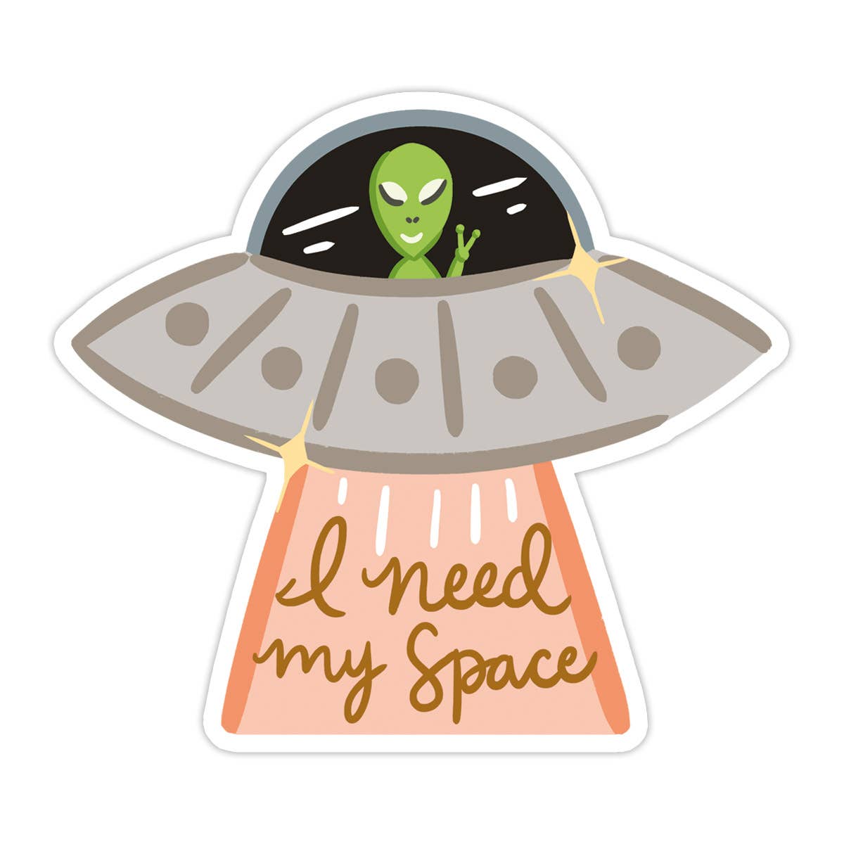 Need My Space Vinyl Sticker - Funny Gift, Back to School: No packaging - sent loose - STAS071 - Tuma's Books