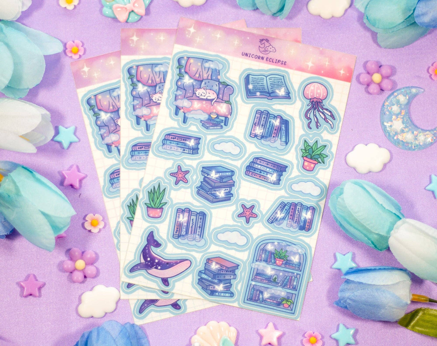 Reading Room Sticker Sheet - S24 - Tuma's Books