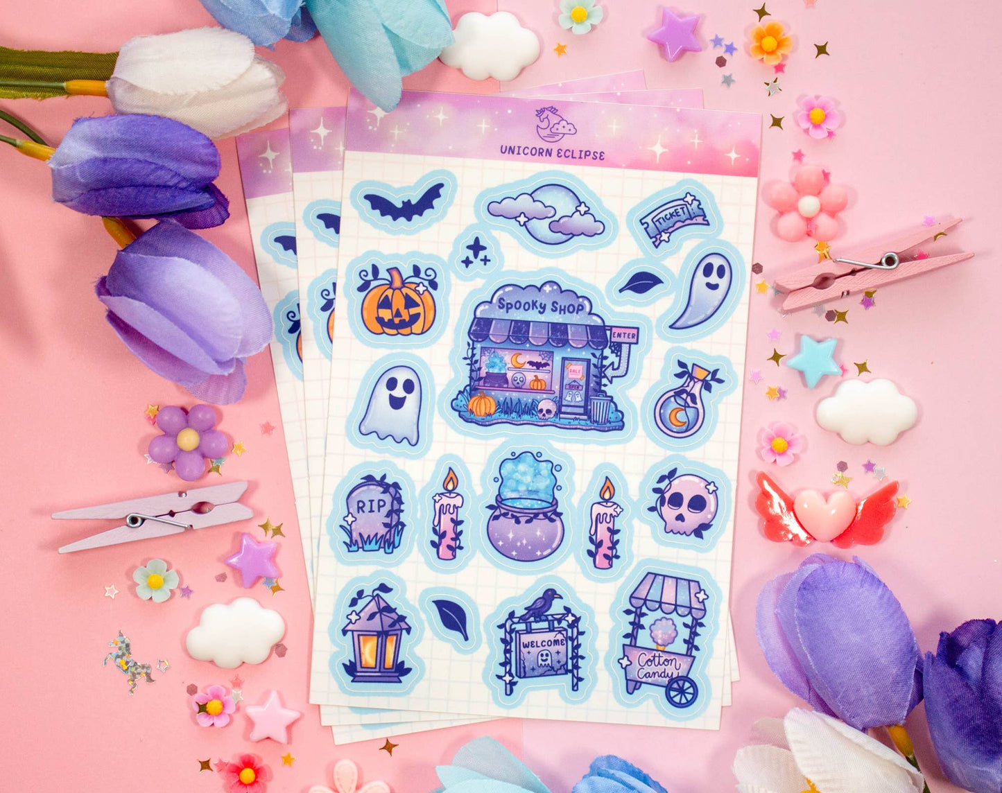 Spirit Town Sticker Sheet - 40443445 - Tuma's Books