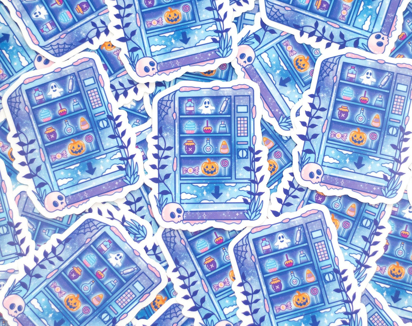 Spooky Snack Machine Clear Sticker - 24625235 - Tuma's Books