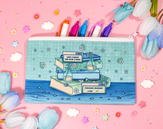 Stacked Books Pencil Case - Tuma's Books