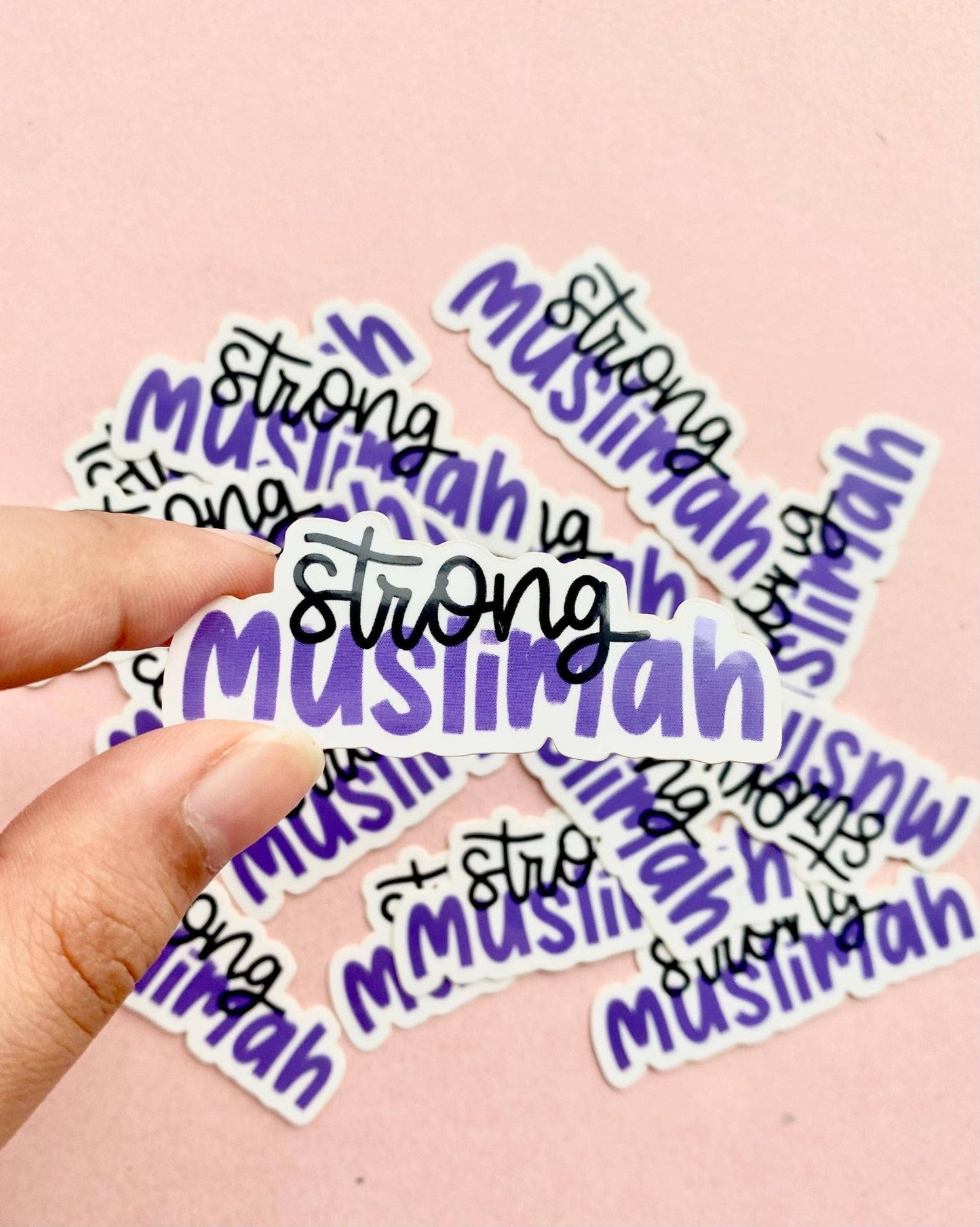 Strong Muslimah Vinyl Glossy Die Cut Sticker - Tuma's Books