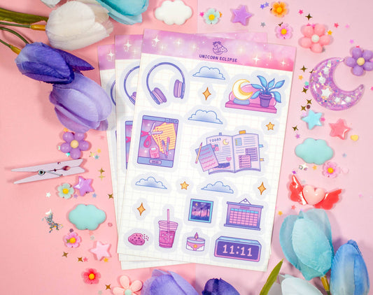 Study Night Sticker Sheet - 29341234 - Tuma's Books