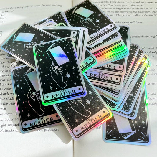 The Reader Holographic Tarot Sticker - Tuma's Books