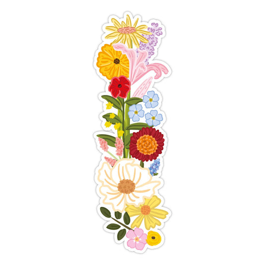 Wildflowers Die Cut Bookmark - BMAS002 - Tuma's Books