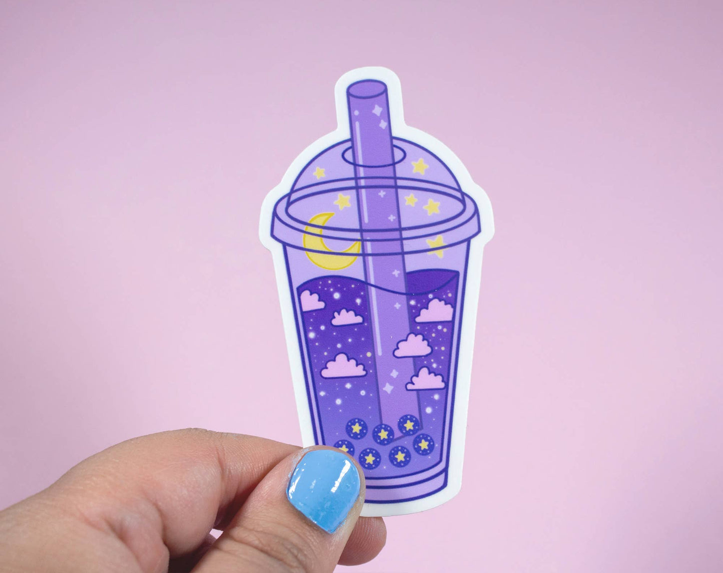 Boba Tea Drink Sticker: Purple - Tuma's Books