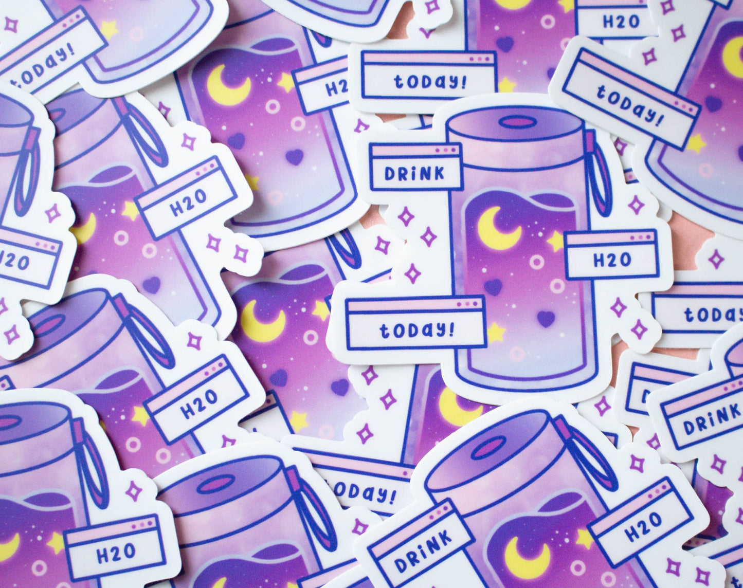 Drink Water Vinyl Sticker - Tuma's Books