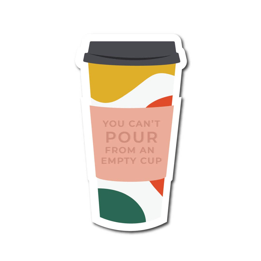 Empty Cup Sticker - Tuma's Books