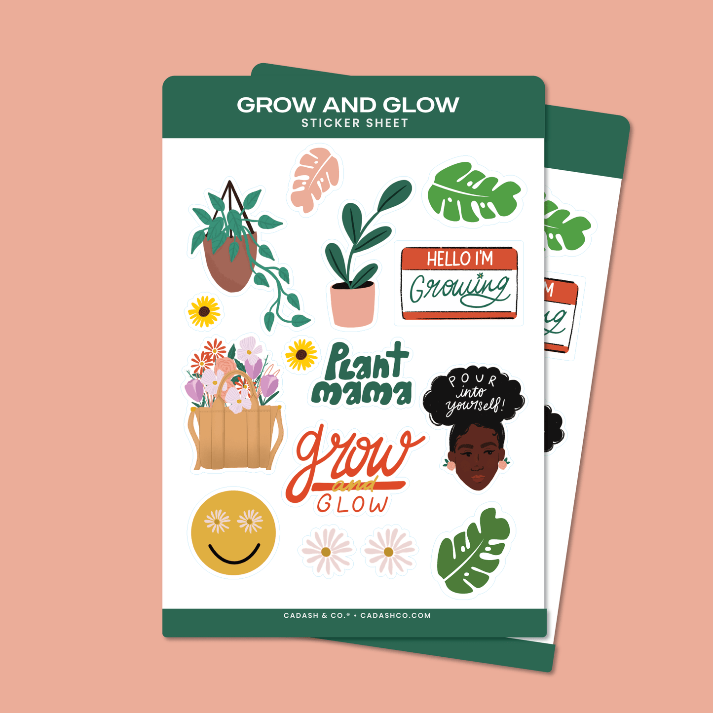 Grow and Glow Sticker Sheet - Tuma's Books