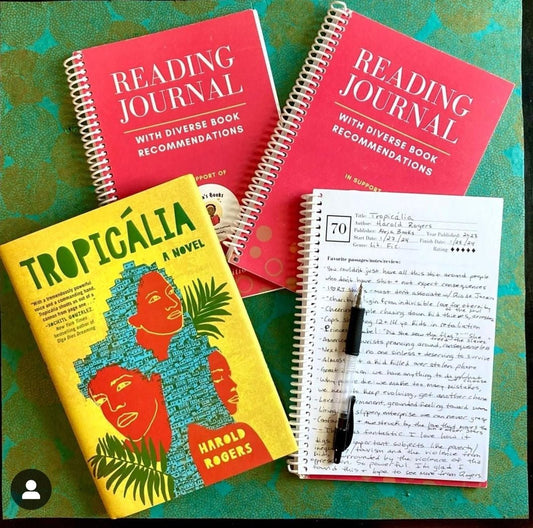 Reading Journal with Diverse Book Recommendations | Spiral Bound | 100 Entries - Tuma's Books - Tuma's Books
