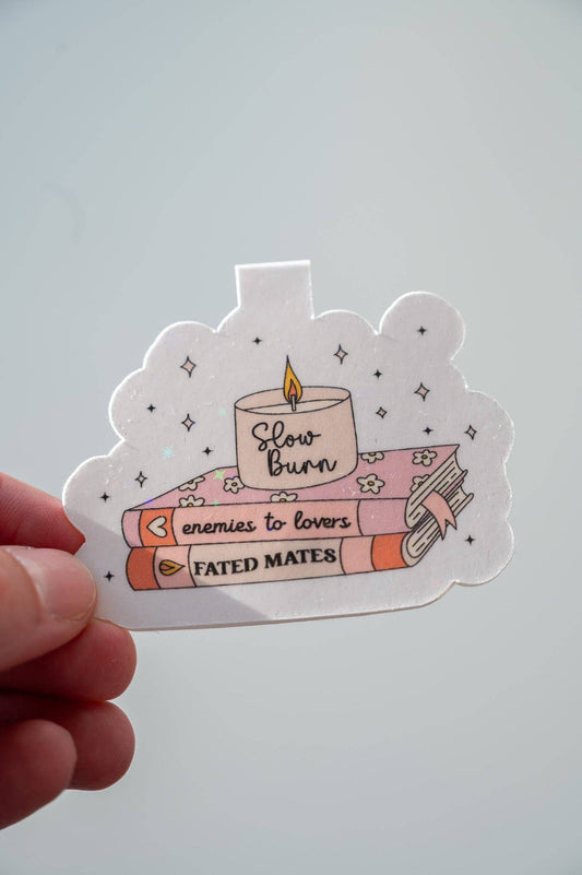 Romance Tropes Magnetic Bookmark - Created By Kelci - Tuma's Books