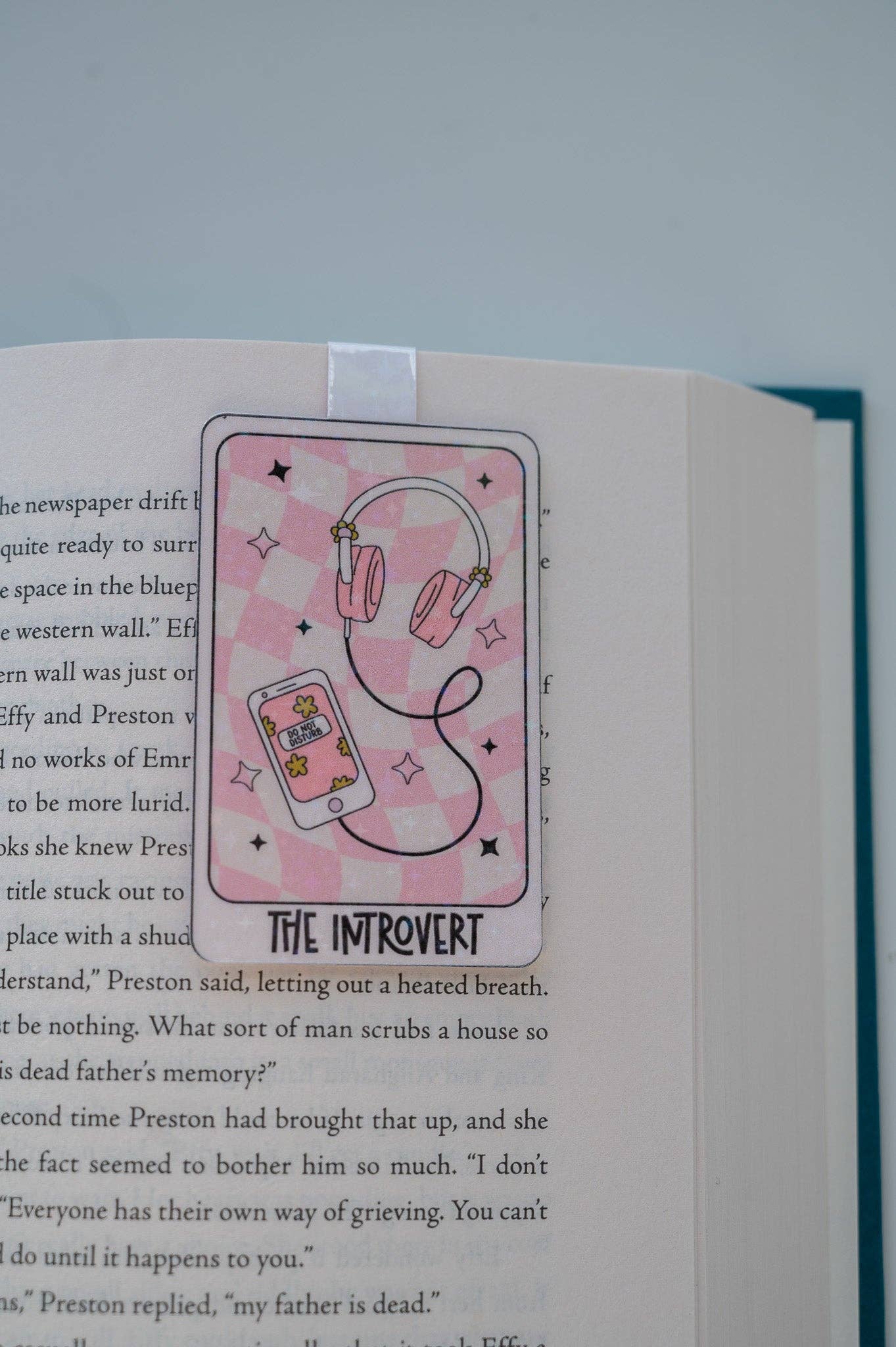 The Introvert Tarot Card Magnetic Bookmark - Created By Kelci - Tuma's Books