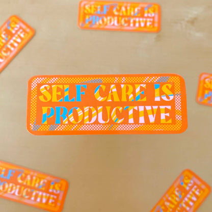 Self Care is Productive Sticker