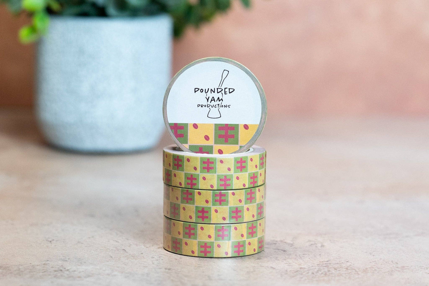 African Print Washi Tape - Cowries (Ankara)