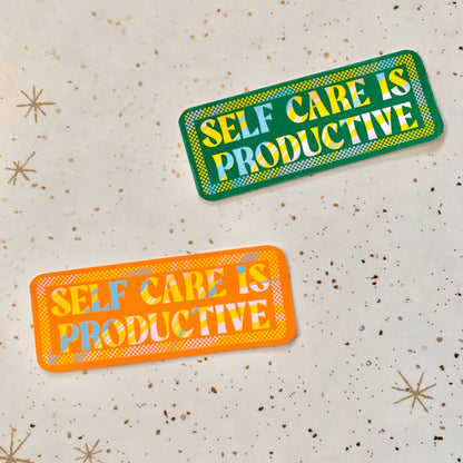 Self Care is Productive Sticker