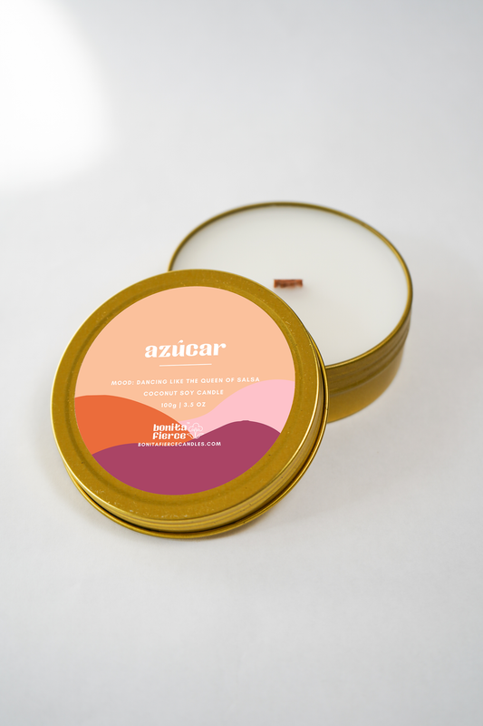 Azúcar Candle Tin | Cinnamon, Sugar, Vanilla