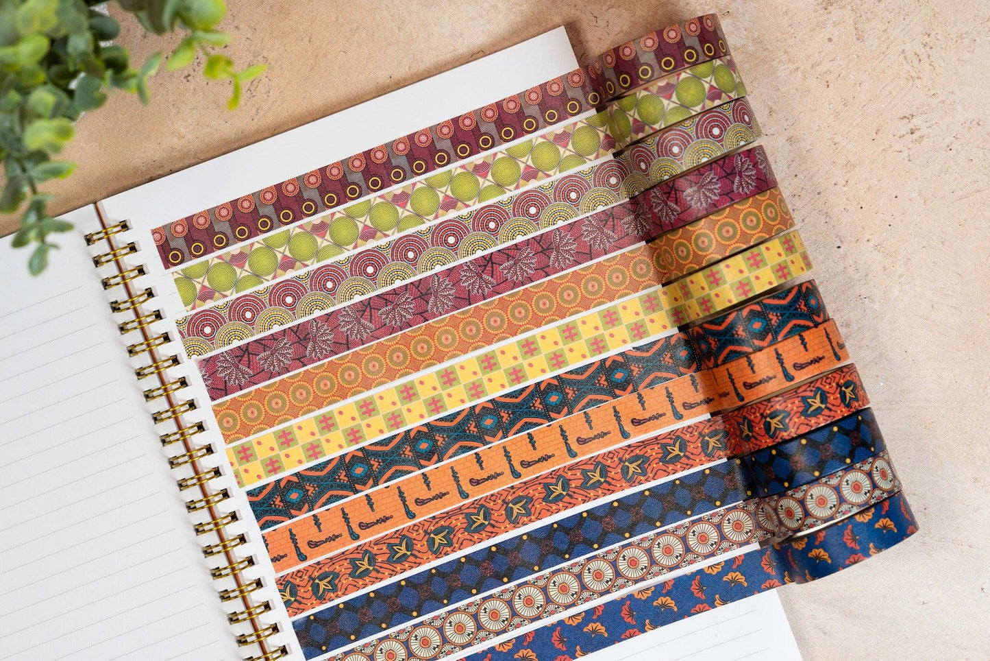 African Print Washi Tape - Cowries (Ankara)