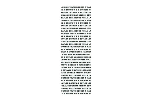 Bookmark - Classic Black Authors (White)