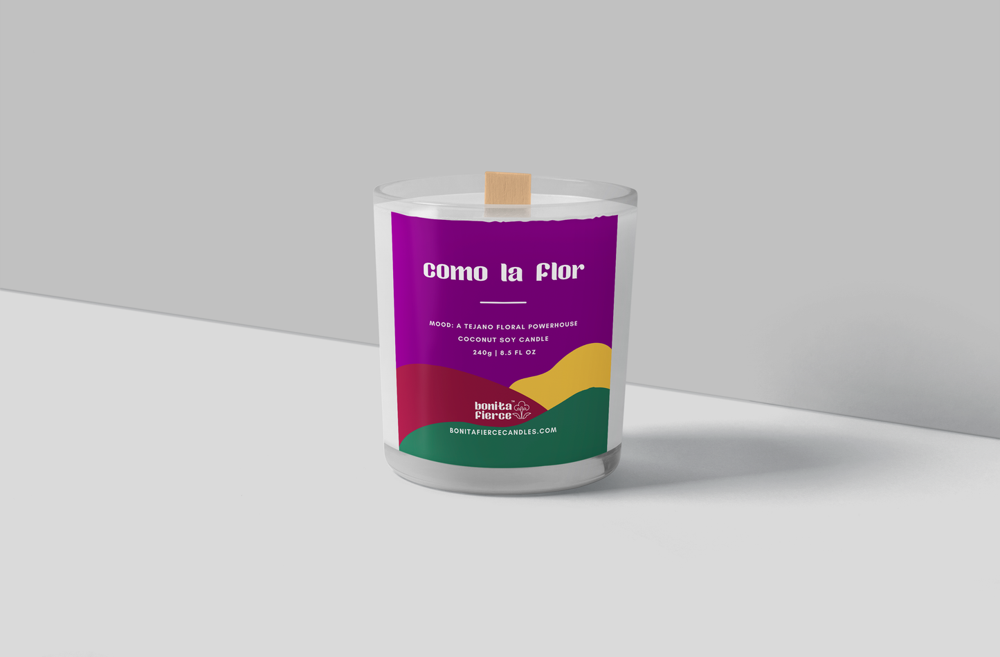 Como La Flor Candle (8.5oz) | Jasmine & Floral Candle