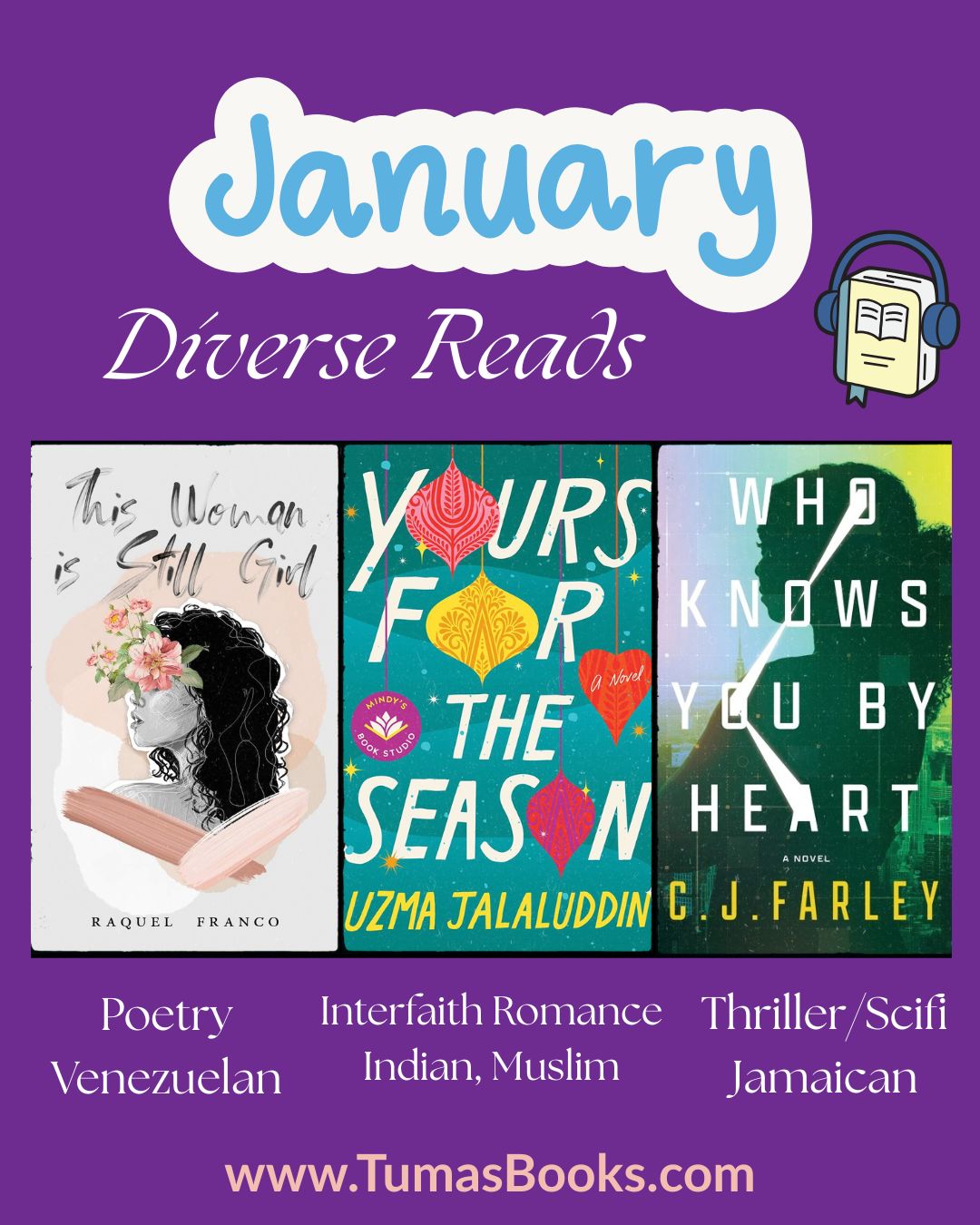 Monthly Diverse Reads - Read Inclusive Stories by BIPOC authors