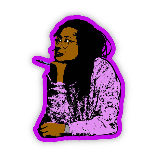 Alice Walker Sticker | Iconic Author | The Color Purple - S31 - Tuma's Books