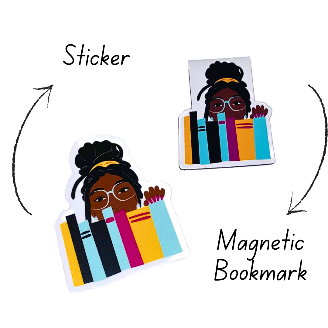 Book Shelf Magnetic Page Marker | Bookmarks |Black Literature - Tuma's Books