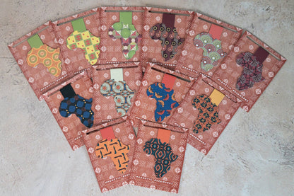 Magnetic Bookmark - African Print (Cowries)