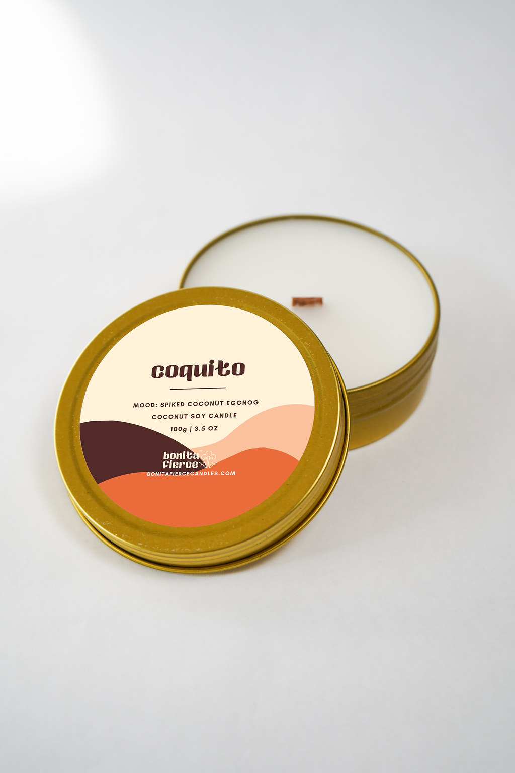 Coquito Candle Tin | Puerto Rican Coconut Eggnog