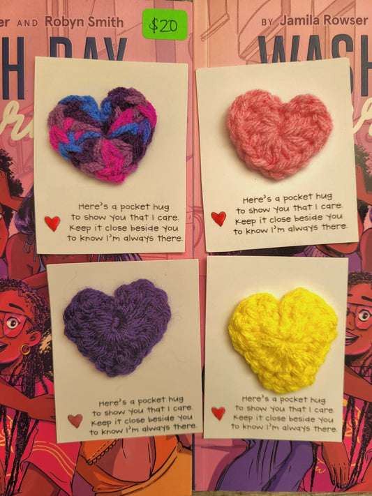 Crochet Pocket Heart - Tuma's Books - Tuma's Books