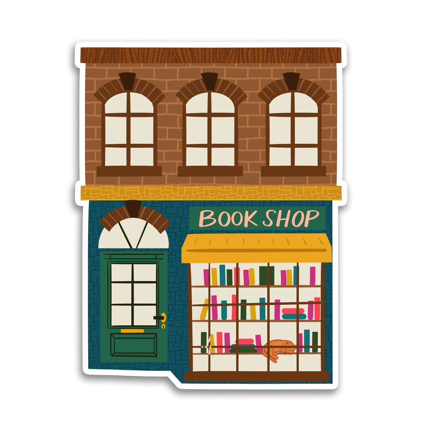 Book Shop Vinyl Sticker
