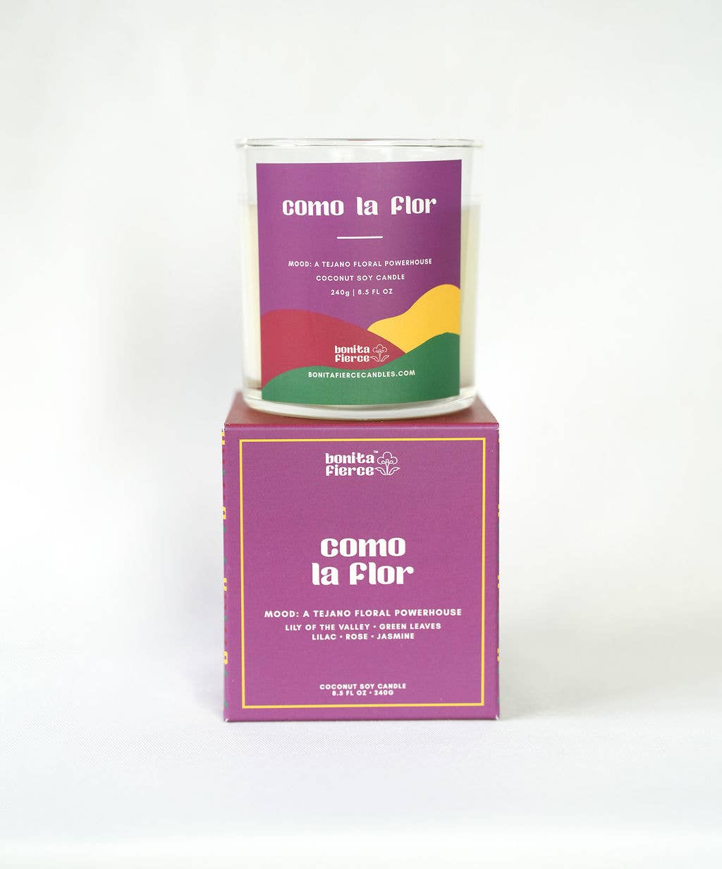 Como La Flor Candle (8.5oz) | Jasmine & Floral Candle