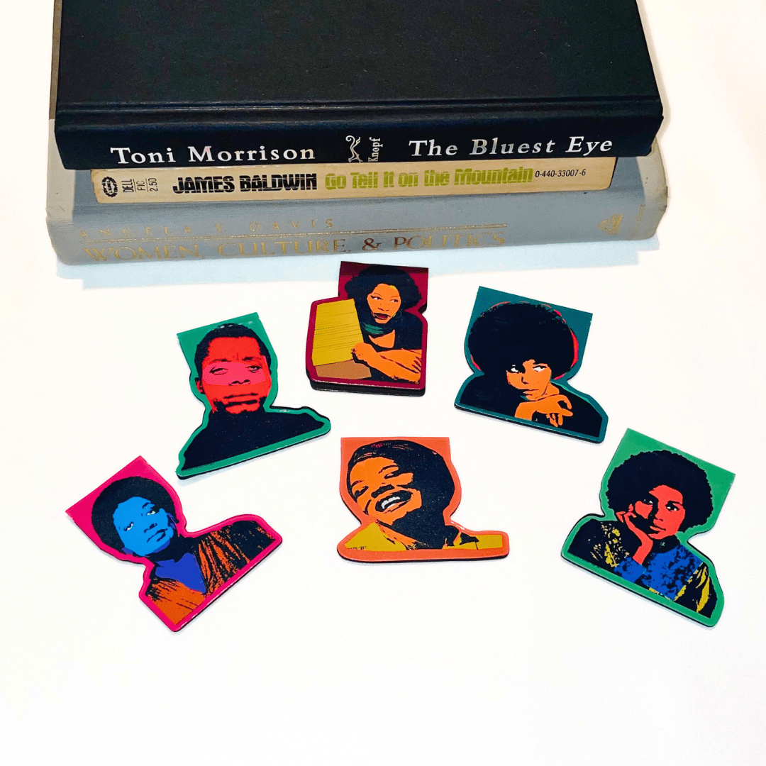 James Baldwin Magnetic Page Marker | Bookmarks | Black History - Tuma's Books