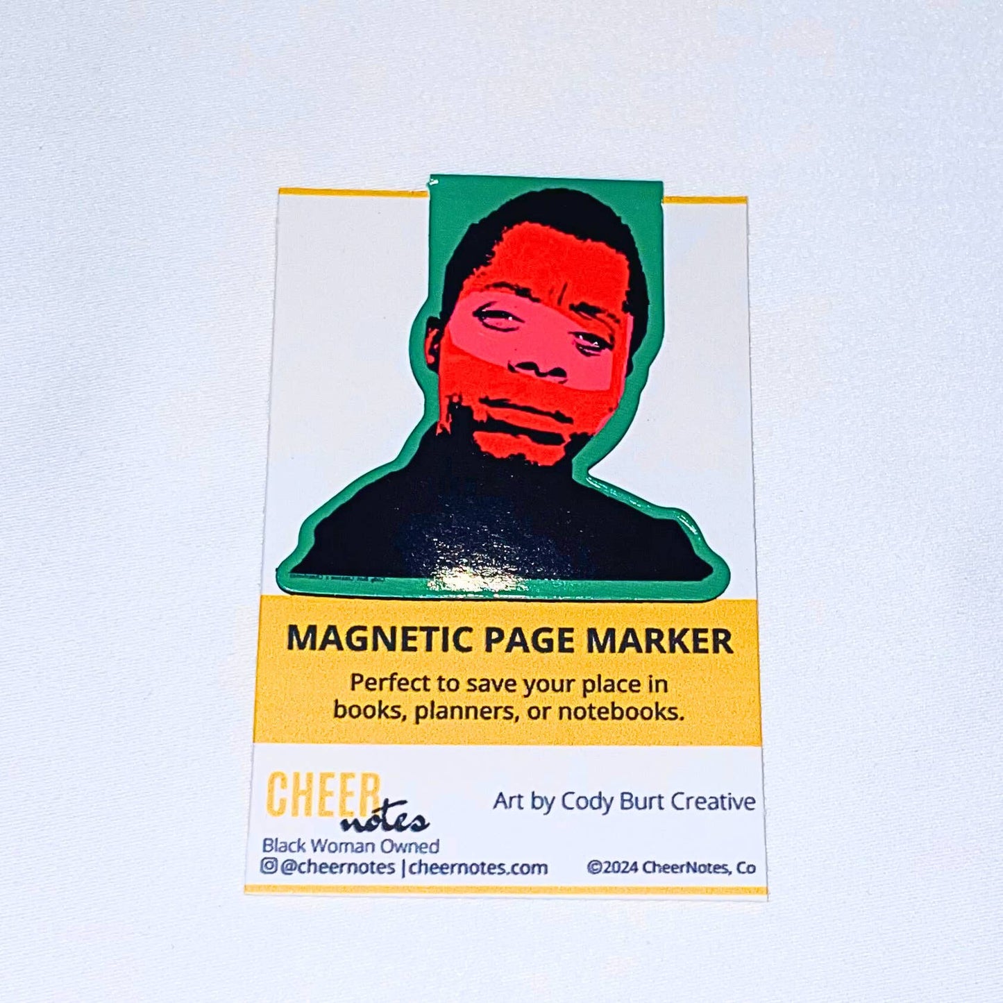 James Baldwin Magnetic Page Marker | Bookmarks | Black History - Tuma's Books