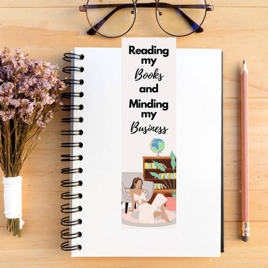 Laminated Unbothered Bookmark - B019 - Tuma's Books