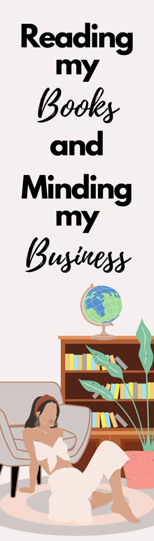 Laminated Unbothered Bookmark - B019 - Tuma's Books