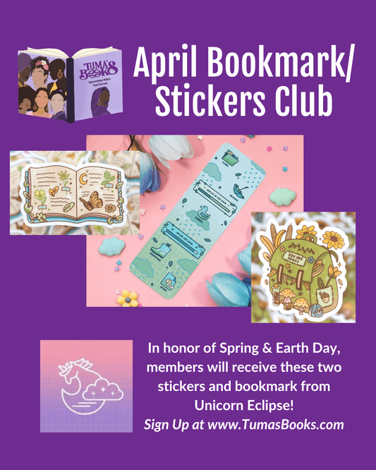 Monthly Bookmark & Stickers Club Subscription - Tuma's Books - Tuma's Books