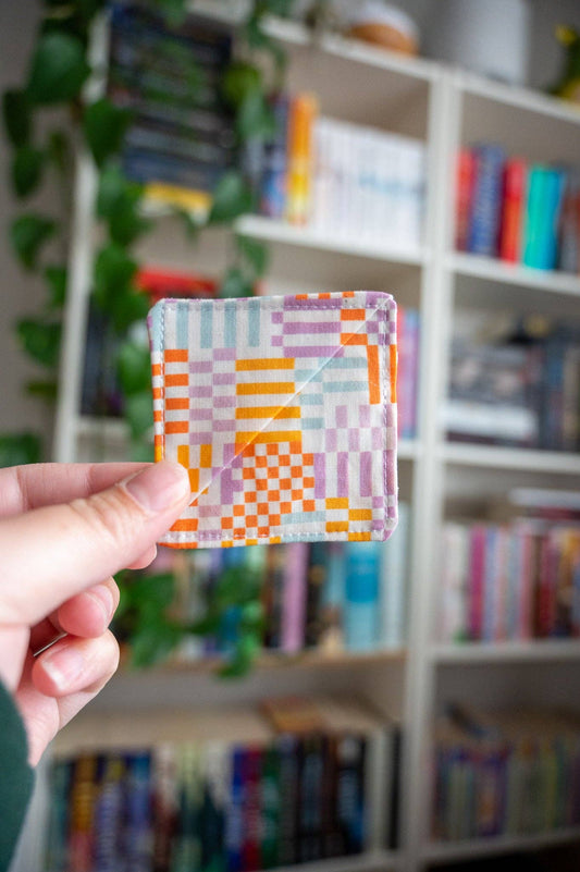 Multi - Colored Checkered Book Corner Bookmark - Tuma's Books