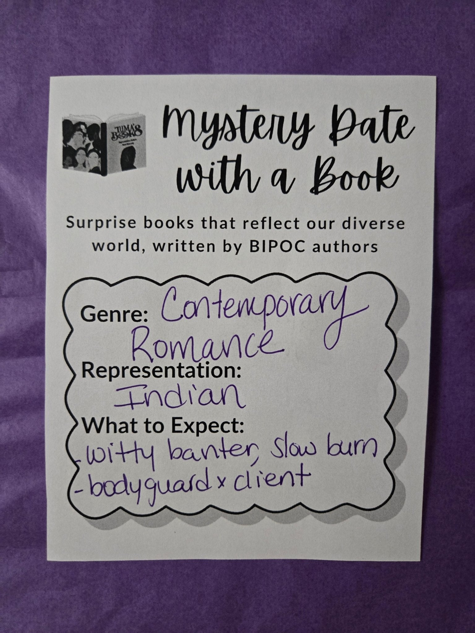 Mystery Date with a Book - Contemporary Romance, Indian Rep - Tuma's Books