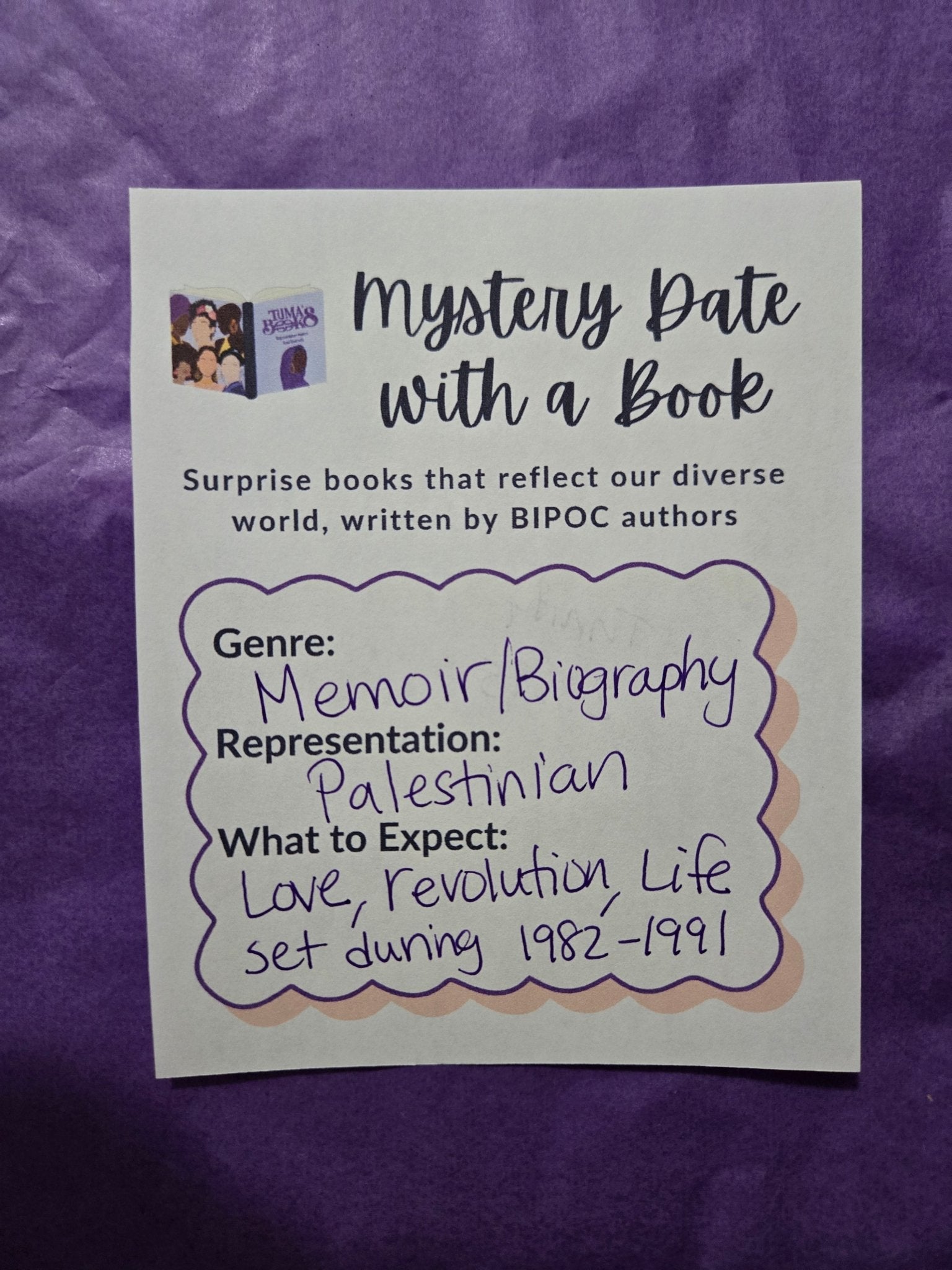 Mystery Date with a Book - Memoir/Biography (Palestinian) - Tuma's Books