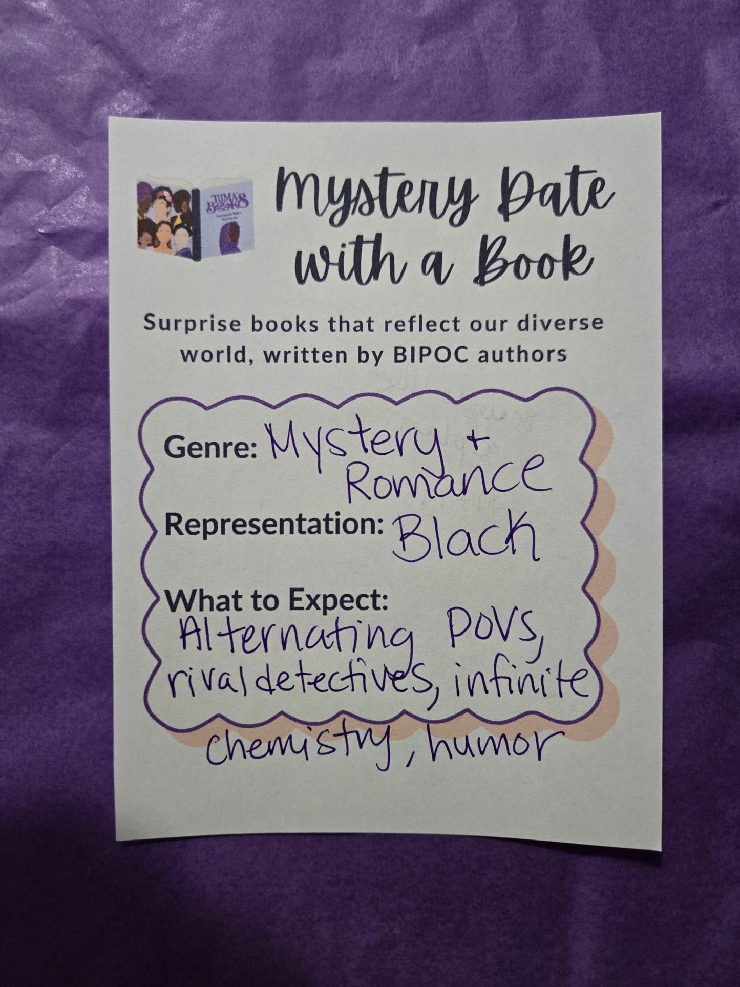 Mystery Date with a Book - Mystery/Romance (Black rep) - Tuma's Books